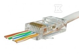 WTYK RJ45 5E UTP PRZELOTOWY OP. 100SZT. SECURITYNET