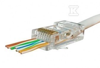 WTYK RJ45 5E UTP PRZELOTOWY OP. 100SZT. SECURITYNET WTYK RJ45 5E UTP PRZELOTOWY OP. 100SZT. SECURITYNET
