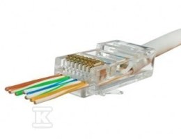 WTYK RJ45 6 UTP PRZELOTOWY OP. 100SZT. SECURITYNET