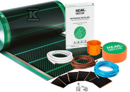 ZESTAW HD-G 80W/M2,SZE.50CM-B/TER-BX-4M HEAT DECOR