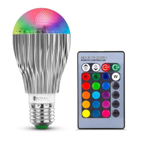 Żarówka LED RGB zmieniająca kolory 16 kolorów 5 trybów 5W + pilot Royal Catering