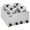 Bemar elektryczny podgrzewacz do zupy 600W 230V 4 x 3.8L Royal Catering