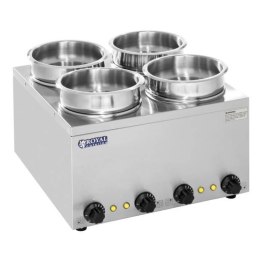 Bemar elektryczny podgrzewacz do zupy 600W 230V 4 x 3.8L Royal Catering