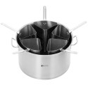 Garnek do gotowania makronu z 5 wkładami śr. 45 cm 44 l Royal Catering