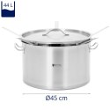 Garnek do gotowania makronu z 5 wkładami śr. 45 cm 44 l Royal Catering