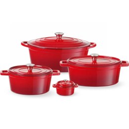 Garnek żeliwny emaliowany 0.27 l czerwony - Hendi 626856 Hendi