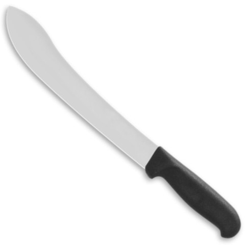 Nóż masarski do trybowania i filetowania mięsa zakrzywiony dł. 250 mm Pirge