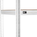 Regał magazynowy metalowy 5 półek 750 kg 100 x 50 x 197 cm szary MSW