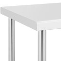 Stół metalowy gastronomiczny na kółkach z półką STAL 60 x 120 cm Royal Catering