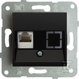 GN.KOMP.1XRJ45 K.5E NOVELLA CZARNY PANASONIC