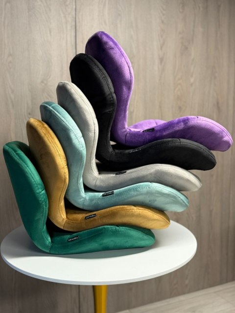 Krzesło obrotowe VASTO OFFICE VELVET PURPLE Lugano Krzesło obrotowe VASTO OFFICE VELVET PURPLE Lugano