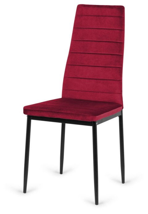 Krzesło tapicerowane VALVA LINE VELVET BURGUNDY OUTLET Lugano Krzesło tapicerowane VALVA LINE VELVET BURGUNDY OUTLET Lugano
