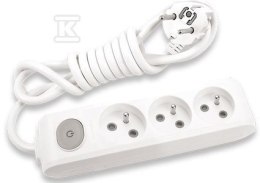 PRZEDŁ.3GN Z/U WYŁ. PRZ.STYK. 1,5M BIA PANASONIC