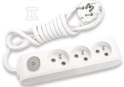 PRZEDŁ.3GN Z/U WYŁ. PRZ.STYK. 1,5M BIA PANASONIC