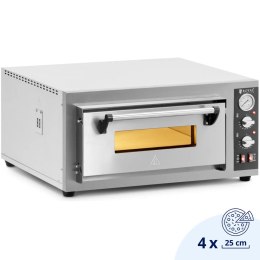 Piec do pizzy elektryczny z kamieniem szamotowym na 4 pizze śr. 25 cm 4200 W Royal Catering