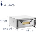 Piec do pizzy elektryczny z kamieniem szamotowym na 4 pizze śr. 30 cm 4200 W Royal Catering