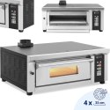 Piec do pizzy elektryczny z szamotem na 4 pizze śr. 33 cm 230 V 4200 W Royal Catering