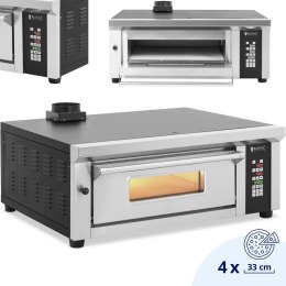 Piec do pizzy elektryczny z szamotem na 4 pizze śr. 33 cm 230 V 4200 W Royal Catering