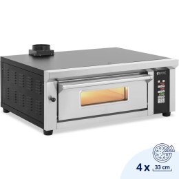 Piec do pizzy elektryczny z szamotem na 4 pizze śr. 33 cm 230 V 4200 W Royal Catering