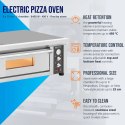 Piec do pizzy elektryczny z szamotem na 8 pizz śr. 33 cm 400 V 8400 W Royal Catering