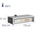 Piec do pizzy elektryczny z szamotem na 8 pizz śr. 33 cm 400 V 8400 W Royal Catering