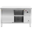 Szafa grzewcza podgrzewacz do talerzy 30-80 C 140 x 70 x 85 cm 2.4kW Royal Catering