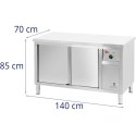 Szafa grzewcza podgrzewacz do talerzy 30-80 C 140 x 70 x 85 cm 2.4kW Royal Catering