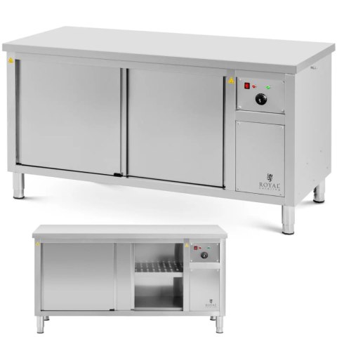 Szafa grzewcza podgrzewacz do talerzy 30-80 C 160 x 70 x 85 cm 2.4kW Royal Catering