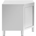 Szafa narożna gastronomiczna STAL 90 x 90 cm Royal Catering