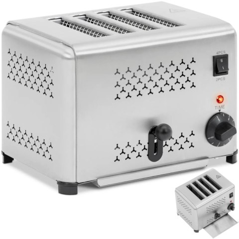 Toster opiekacz kanapkowy na 4 kromki grzanki 1800 W Royal Catering