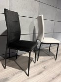 Krzesło tapicerowane VALVA DUO BLACK VELVET Lugano