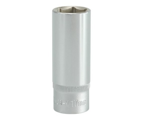 NASADKA DŁUGA 6-KĄTNA CHROMOWANA 3/8'' 17MM YATO