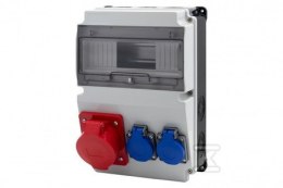 ROZDZ.STAC.LAGO 10M 32/5 2X230V CZ/BI. F-ELEKTRO