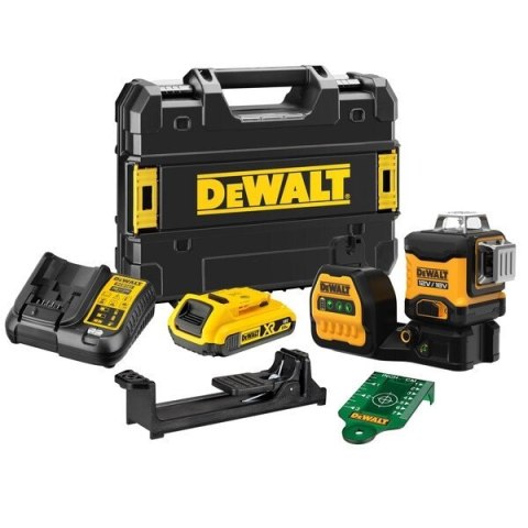 LASER LINIOWY 3-PŁASZCZYZNOWY 12/18V ZIE. WIĄZKA XR 1*2.0AH DEWALT LASER LINIOWY 3-PŁASZCZYZNOWY 12/18V ZIE. WIĄZKA XR 1*2.0AH DEWALT