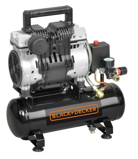 KOMPRESOR BEZOLEJOWY SUPER SILENT 6L 8 BAR BLACK&DECKER KOMPRESOR BEZOLEJOWY SUPER SILENT 6L 8 BAR BLACK&DECKER