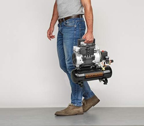 KOMPRESOR BEZOLEJOWY SUPER SILENT 6L 8 BAR BLACK&DECKER KOMPRESOR BEZOLEJOWY SUPER SILENT 6L 8 BAR BLACK&DECKER