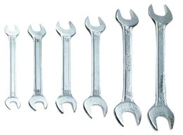 KOMPLET KLUCZY PŁASKICH 8-SZTUKOWY 6-22MM TOP TOOLS