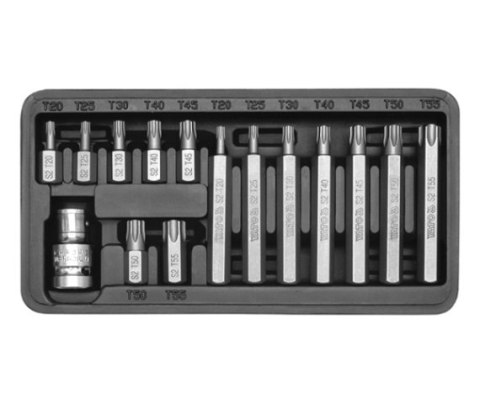 KOMPLET KLUCZY SPECJALNYCH 15CZ TORX YATO