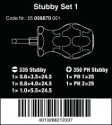 ZESTAW WKRĘTAKÓW STUBBY SET 1, 5SZT. WERA