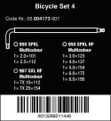 ZESTW KLUCZY TRZPIENIOWYCH BICYCLE SET 4, 9 CZĘŚĆ WERA
