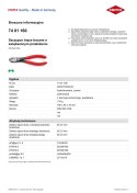 SZCZYPCE TNĄCE BOCZNE O ZWIĘKSZONYM PRZEŁOŻENIU 160MM KNIPEX