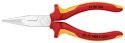 SZCZYPCE TNĄCE PÓŁOKRĄGŁE PROSTE IZOLOWANE 160MM KNIPEX