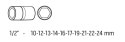 NASADKI UDAROWE 1/2'' 10-24MM 10 SZTUK NEO