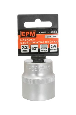 NASADKA KRÓTKA 1/2'' 6-KĄTNA SATIN 21MM EPM