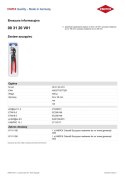 ZESTAW SZCZYPIEC NASTRAWNYCH DO RUR COBRA 2SZT. KNIPEX