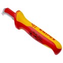 NÓŻ DO ŚCIĄGANIA IZOLACJI ZE STOPKĄ PROWADZĄCĄ 180MM KNIPEX