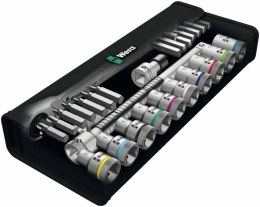 ZESTAW KLUCZY I BITÓW+GRZECHOTKA ZYKLOP METAL 1/2''28 CZĘŚCI WERA