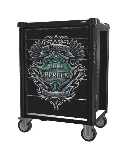 WÓZEK WARSZTATOWY 1 TOOL REBEL 9700 Z WYPOSAŻENIEM, 78CZ. WERA