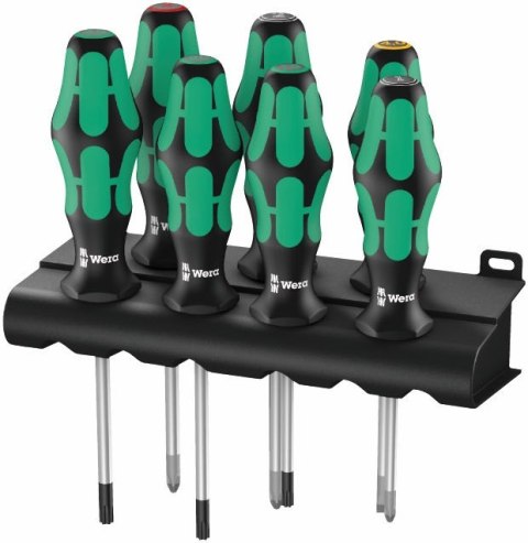 ZESTAW WKRĘTAKÓW KRAFTFORM LASERTIP + WIESZAK, 7 CZĘŚĆ WERA