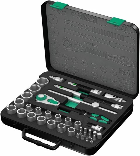 GRZECHOTKA ZYKLOP SPEED 1/2'' W ZESTAWIE METRYCZNYM, 37CZ. WERA